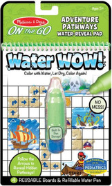 melissa and doug חוברת צביעה טוש המים - הרפתקאות במבוך מבית מליסה ודאג