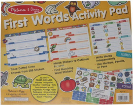 melissa and doug משטח פעילות מילים ומדבקות להתאמה - Melissa and Doug