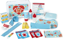 melissa and doug ערכת משחק עזרה ראשונה לילדים 26 חלקים