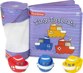 melissa and doug ספר אמבטיה עם צעצועי אונייה