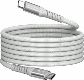 Verbatim כבל סינכרון וטעינה 31850 VERBATIM SYNC&amp;CHARGE USB C TO USB C 60W MAGNETIC 1.2M-GREY