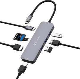 Verbatim תחנת עגינה 32151 VERBATIM USB-C TM Pro Multiport Hub 8 Port