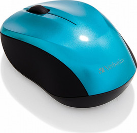 Verbatim עכבר אלחוטי VERBATIM  49044 VERBATIM GO NANO WIRELESS MOUSE Caribbean Blue