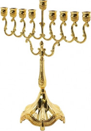 MGS חנוכיה מוזהבת מיני 21X17 ס”מ סדרת בוטיק