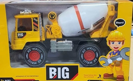 אקסטרים 5 משאית מערבל בטון ענקית לילדים – BIG MACHINES (צבע כחול )