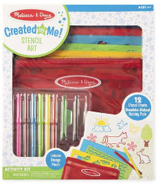melissa and doug ערכת שבלונות ליצירה