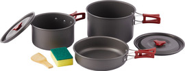 Aztec ערכת בישול לשטח כולל 2 סירים ומחבת Aztec אצטק Mesting Cookware