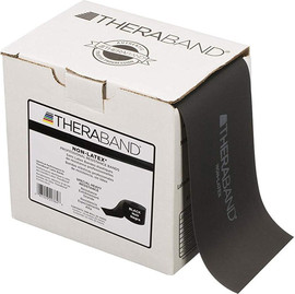 Theraband גליל גומיה טרהבנד שחור חזק מאד 45.5 מ' TheraBand