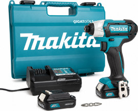 Makita מברגת אימפקט 12V MAKITA TD110DWYE – מומנט 110Nm | כולל 2 סוללות 1.5Ah, מטען ומזוודה