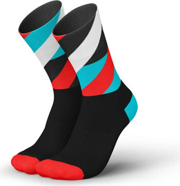Incylence LOOPS BLACK CYAN INFERNO גרבי ריצה וספורט