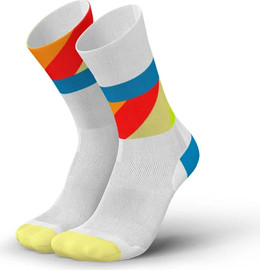 Incylence STRIDES WHITE BLUE INFERNO גרבי אולטרה לייט