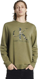 Calvin Klein סווטשרט Calvin Klein לגברים דגם Camo Monogram