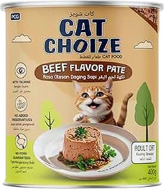 CATS CHOICE CAT CHOIZE - מזון רטב במרקם פטה לחתול בוגר בטעם בקר 400 גר'