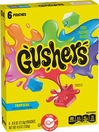 Roll Up Gushers Tropical - לדר בטעם פירות