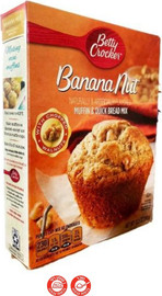 Betty Crocker Betty Crocker Banana Nut muffin בטי קרוקר מאפין בננה להכנה