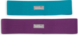 GAIAM סט 2 גומיות אימון מבד Restore Hip Bands