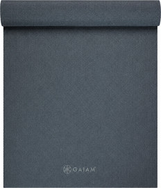 GAIAM מזרן יוגה 5 מ"מ SOLID Folkstone Grey