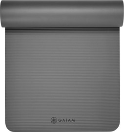 GAIAM מזרן יוגה 10 מ"מ בצבע אפור