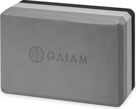 GAIAM יוגה בלוק פרימיום TRI COLOR - CHARCOLE