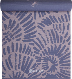 GAIAM מזרן יוגה פרימיום 6 מ"מ דו צדדי REVERSIBLE PRINTED YOGA MAT DANDELION FOSSIL