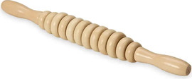 GAIAM מוט עיסוי מעגלי מעץ RELAX MASSAGE ROLLER - NATURAL