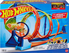 Mattel Hot Wheels | הוט ווילס מסלול להרכבה עם לופים בורג