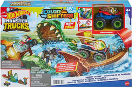 Hot Wheels הוט ווילס מאנסטר טראק מסלול תנין משנה צבע Hot Wheels