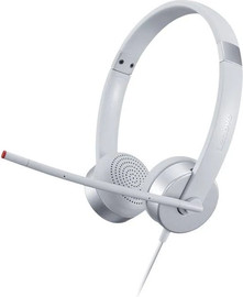 Lenovo אוזניות חוטיות למחשב Lenovo 100 Stereo Analog - כסוף