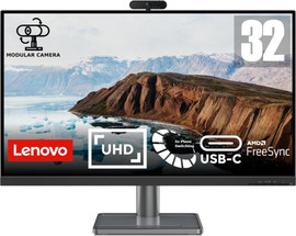 Lenovo מסך מחשב Lenovo L32p-30 IPS 31.5 Inch FreeSync כולל מצלמה