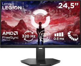 Lenovo מסך מחשב גיימינג Lenovo Legion 25-10 24.5'' IPS FHD 320Hz 0.5ms - טכנולוגיית AMD FreeSync Premium - צבע שחור