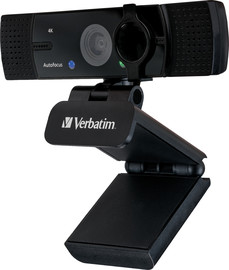 Verbatim מצלמת אינטרנט Verbatim 4K Dual Mic AutoFocus