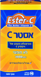 אסטר C פורמולת פטנט של ויטמין C לא חומצי 1000 מ"ג