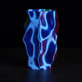 Sunlu פילמנט Silk PLA+ תלת-צבעי – למרקם חלק כמשי עם קשיחות משופרת ללא שברים, צבע סגול - ירוק - כחול