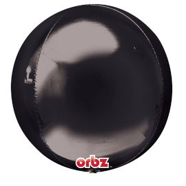 Anagram בלון מיילר 15- תלת מימד ORBZ שחור 1 יח