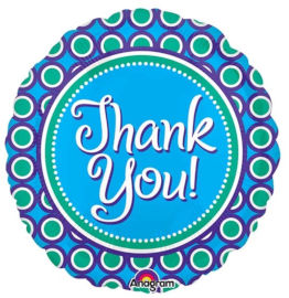 Anagram בלון מיילר 21-אנגלית ThankU תכלת