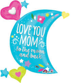Anagram בלון מיילר 32 מסרים - LOVE U MOM ירח