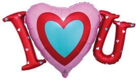 Anagram בלון מיילר אהבה I HEART YOU 33X19