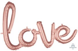 Anagram בלון מיילר 26 LOVE רוז גולד