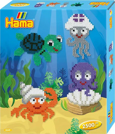 Hama חרוזי גיהוץ קופסא בינונית - חיות מים - Hama