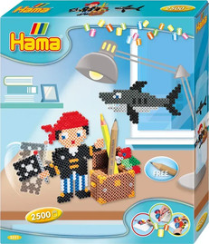 Hama חרוזי גיהוץ קופסא בינונית - פיראטים - Hama