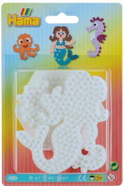 Hama מארז שלושה לוחות חרוזי גיהוץ קטנים - בת ים, סוסון ים, תמנון