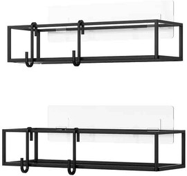 UMBRA סט 2 מדפי תלייה Cubiko שחור
