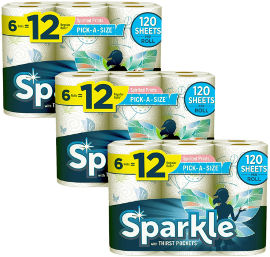 SPARKLE נייר מגבת SPARKLE שלישיית