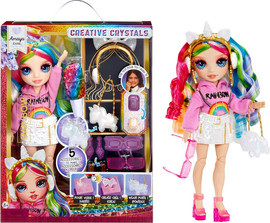 Rainbow High בובת אופנה ריינבו היי עם סטודיו ליצירת אביזרי קריסטל- אמאיה (קשת)