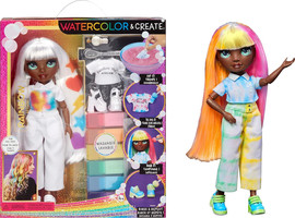 Rainbow High בובת אופנה ריינבו היי DIY צבעי מים - עיניים ירוקות