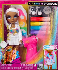 Rainbow High בובת אופנה ריינבו היי DIY מברשת אוויר - עיינים אפורות