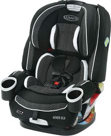 Graco כיסא בטיחות משולב בוסטר 4 ב 1 4Ever DLX ריפוד נשלף ונועלי חגורה - Zagg