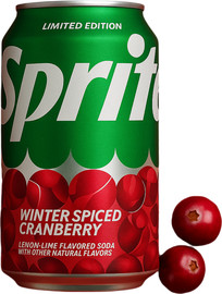 קוקה קולה Sprite winter Spiced cranberry ספרייט בטעם אוכמניות פרא