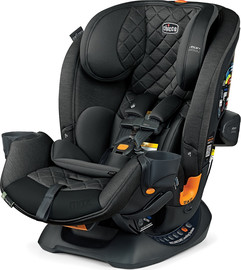 Chicco כיסא בטיחות משולב בוסטר וואן פיט מקס OneFit Max ClearTex עם מרכב רגלים מוגדל שחור אנרג'י - Energy