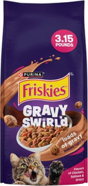 Friskies פריסקיס גרייבי סווירלז | קראנץ' סלמון ועוף | 1.42 ק"ג